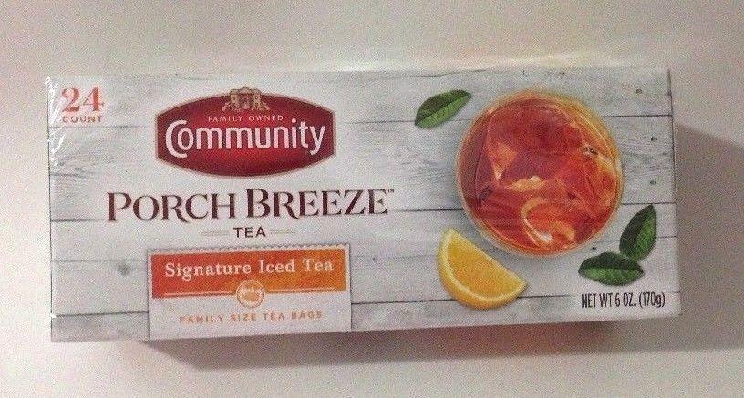 Community Porch Breeze Signature Iced Family Size Tea Bags 24 Count Lot Of 3 New